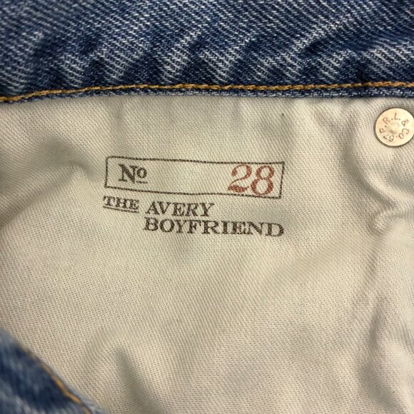 VTG Y2K 00s Polo Ralph Lauren The Avery Boyfriend Jean Multi Logo Tape 28 Preppy - Picture 6 of 8